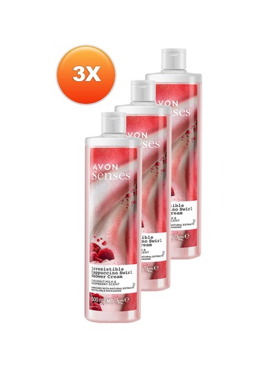 Avon Senses Hindistan Cevisi Sütü Ve Böğürtlen Kokulu Duş Kremi 3 x 500 ML