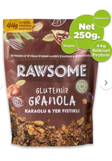 Glutensiz Yerfıstıklı Kakaolu Granola 250 G