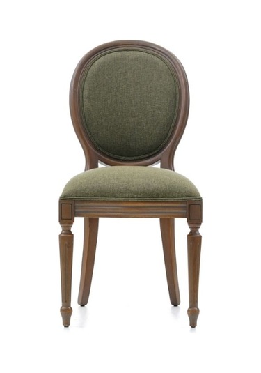 Madalyon Ahşap Klasik Sandalye Yeşil
