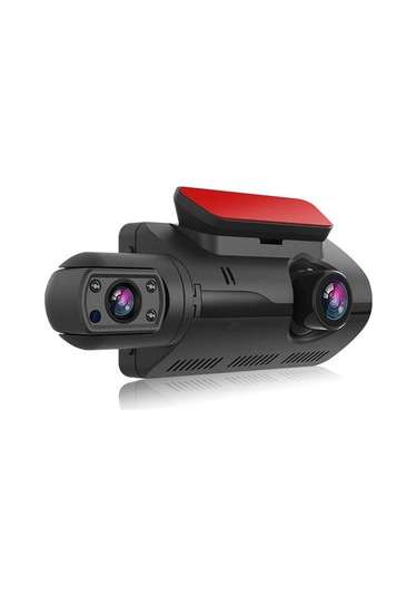 Mufunye 1080p Dvr Dash Kamera Ön Ve İç Çift Kamera Araba Dash Kamerası 3 İnç Ips Ekran Gece Görüşlü Sürüş Kaydedici 170 Geniş Açı G-sensör Park Monitörü Döngü Kaydı