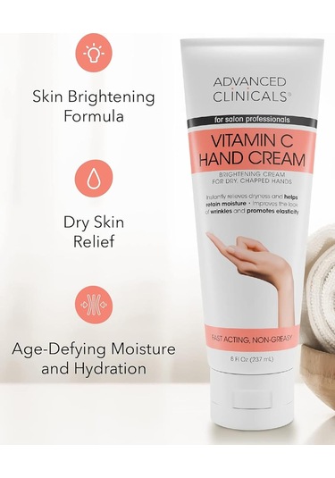 Advanced Clinicals Vitamin C Nemlendirici El Kremi 237ml