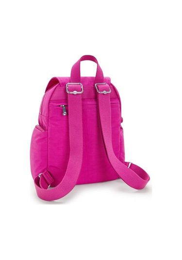 Kıplıng City Zip Mini Küçük Boy Sırt Çantası Pembe Glowıng Fuchsıa Pembe