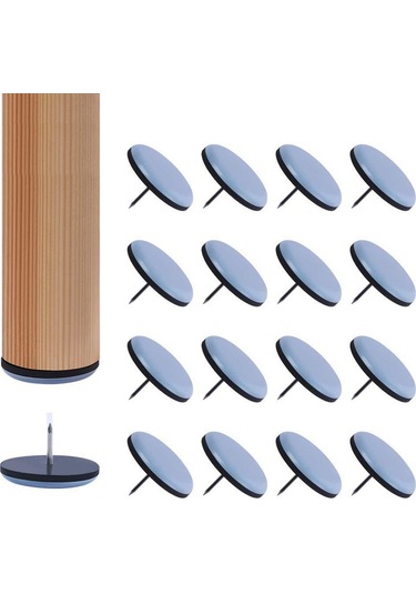 Sandalye Ayak Kaydırıcıları 16 Parça 19mm İç Mekan Kullanımı Zeminleri Korur B Diğer