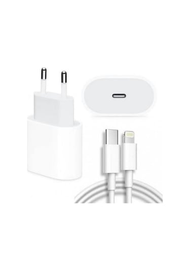 İos Yeni Nesil Hızlı Şarj Aleti Seti Usb-c 20w Adaptör + Usb-c Ka