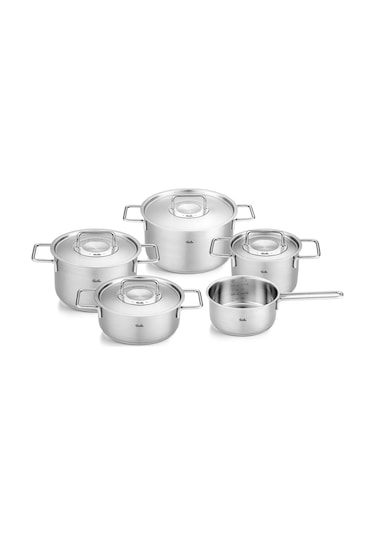 Fissler Pure Collection 9 Parça Metal Kapak Çelik Tencere Seti