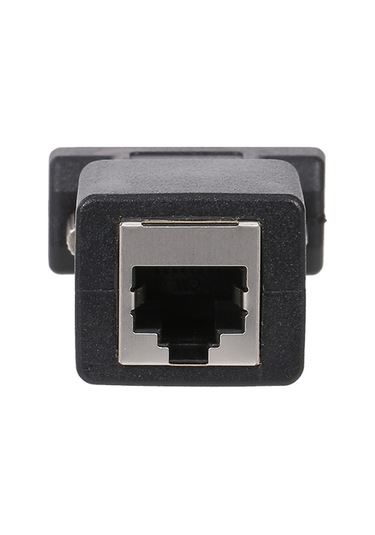 Dofolink 2 Adet Siyah Vga Ertikitici - Vga Erkekden Rj45'e Adaptör, Ağ Kablosu Bağlantı Cihazı
