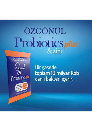 Özgönül Probiotics Plus & Zinc 30 Saşe