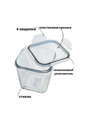 Limon Kitchen Cam Yemek Kabı 319596289 Beyaz