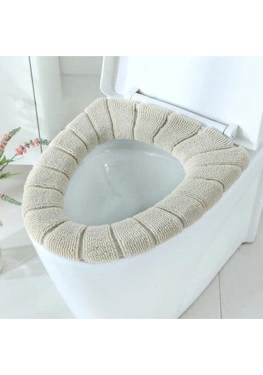 Açık Gri Sıcak Yumuşak Yıkanabilir Tuvalet Kapağı Pedi Tuvalet Koltuk Minderi Ev D Closestool Mat Koltuk Klozet Kapakları 56890745