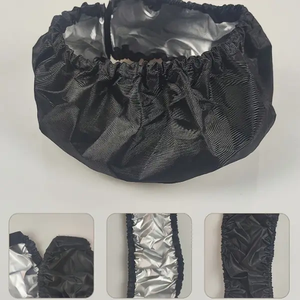 Fochsia 4 Parça Araç Toz Kılıfı - Dayanıklı Polyester Koruyucu, 2/4/6 İnç Seçenekleri Siyah