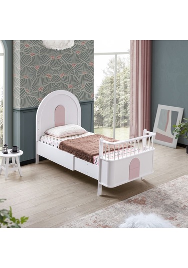 Mdf Beşik Venüs Büyüyen Beşik + 1 Adet Comfort Yatak 90x130 Beyaz