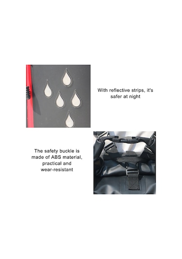 Moveevo 20-25l Sarı Su Geçirmez Çanta, 500d Pvc Malzeme, Yansıtıcı Şeritli, Kemerli Spor Çantası, Kamp Ve Outdoor Kullanıma Uygun Sarı