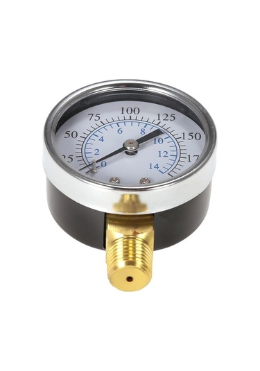 Artfulabode Su Ölçer Npt Manometre Hidrolik Basınç Göstergesi Filtre Dişli Basınç 50mm 200psi 14bar 1/4