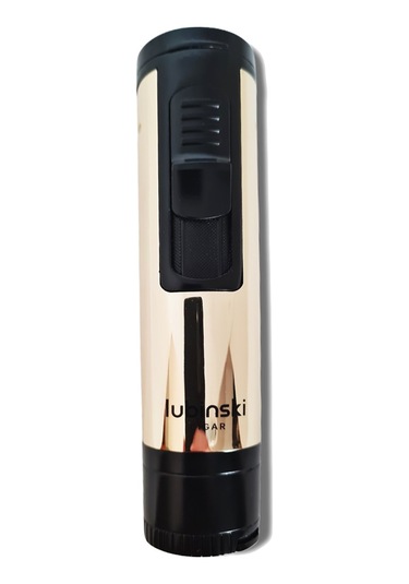 Lubinski Metal Pürmüz Puro Delici İğne Ve Sehpalı Çakmak Siyah-gold