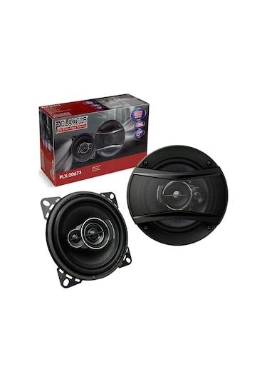 Oto Hoparlör Kağıt 10cm 250w Tweeterli 2 Adet Plx-20673