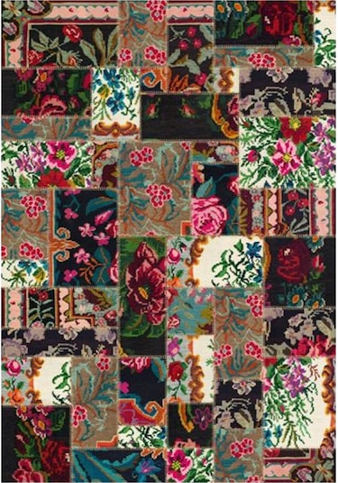 Çam Halı Gloria Td762 Multi Karabağ Patchwork Desen Dokuma Saçaklı Kilim