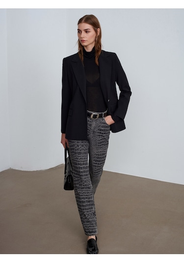 Dilvin 72095 %100 Pamuk Straight Jean-antrasit Antrasit