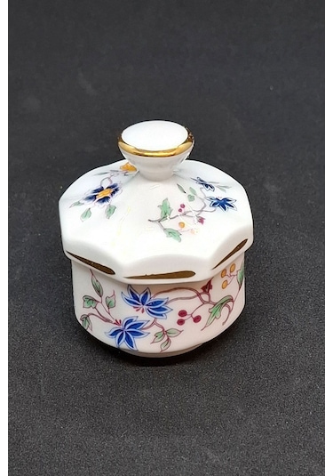 Fine Bone China İngiliz Mini Bonboniyer Şekerlik 5 Gr Kapasiteli Çok Renkli