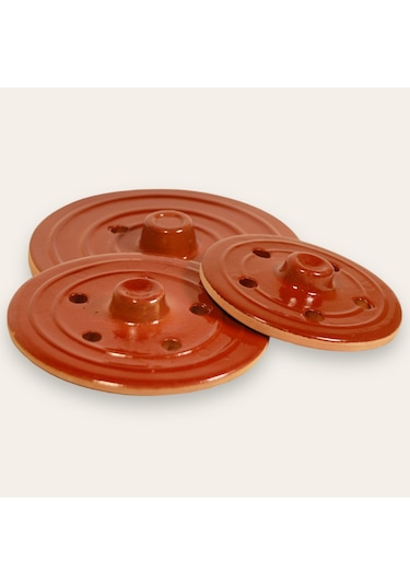 3'lü Set Sarma Dolma Taşı Kiremit 27 Cm-25 Cm-20 Cm Kiremit