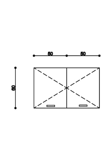Fly Mobilya Emily Mutfak Üst Modül 100 CM