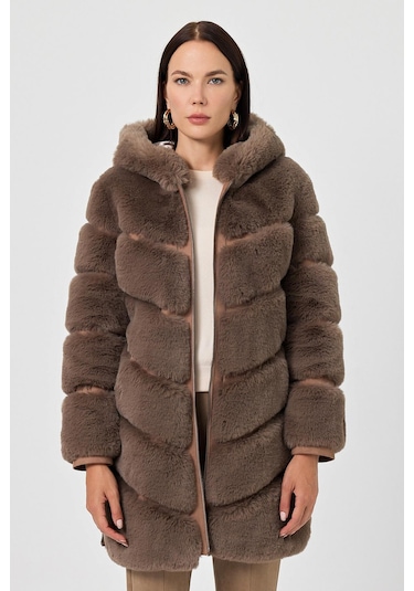 Martina Vizon Tüylü Mont 001