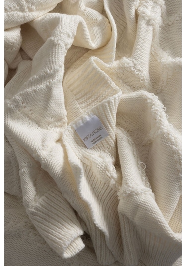 Espuma De Mar Krem Tek Kişilik Battaniye 160x220 37126 Krem