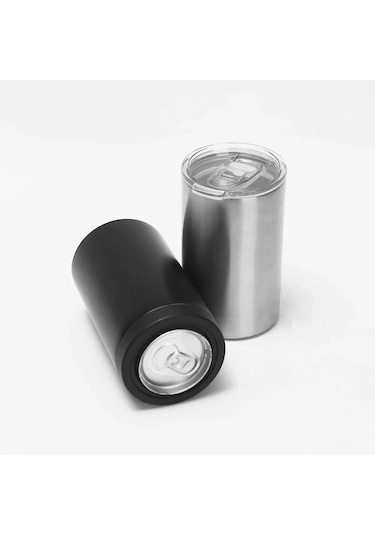 Dofolink 304 Çelik İkili Kapaklı 355ml Vakumlu Soğuk Saklama Bardakı - Taşınabilir Araç Su Böceği