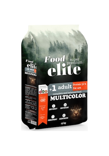 Food Elite Multicolor Kedi Maması 15 KG