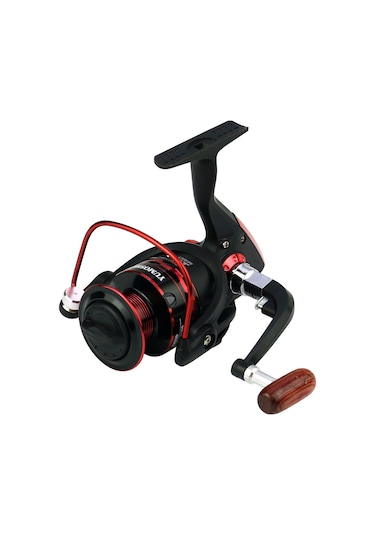 Sones Yumoshı Jx3000 Ahşap Saplı Metal Başlıklı Olta Makarası Döndürme Tekerleği