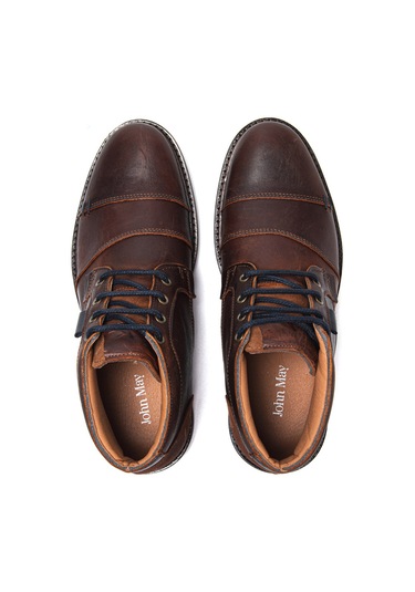 Bot Erkek 10522 021 Wk-john May Orkut Suede Cognac Kahve