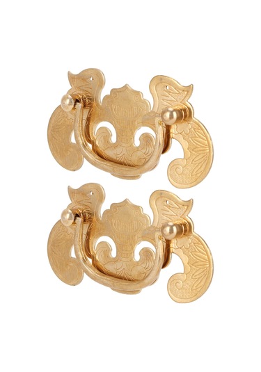 2 Adet Yarasa Desenli Kulp Retro Ahşap Dolap Çekme Kolu Huiliang