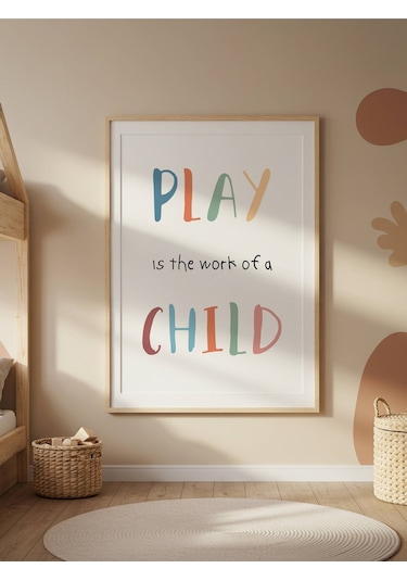 Play Child Dijital Baskı Poster V1 Çerçevesiz