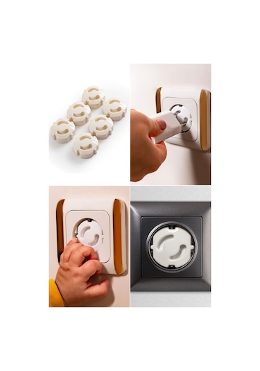 İdeal Baby 6Şar Sünger Kapı Stoperi+Priz Kapağı+Mini Kilit Çok Renkli