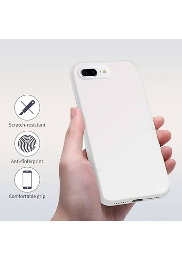 İphone Uyumlu 7 Plus / 8 Plus Lansman Kılıf İçi Kadife Leke Tutmaz Yüksek Kalite Beyaz
