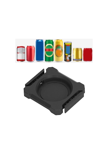 Xiyyadms Abs Malzemeyle Yapılmış Taşınabilir Pijama Açıcı, Keskin Kenar Olmadan Kolayca Açma, Flaş Ve Şişe Açıcı İşleviyle, Çoğu İçecek Kutusu İçin Uygun - Kara Renk Siyah