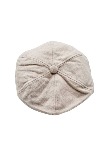 Uniquetrenders Kadın Arkadan Lastikli Kışlık Baretta Şapka Bej