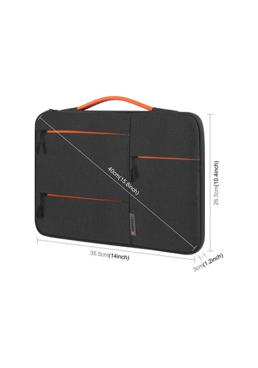 Didadodo 14 Su Geçirmez Çok Katmanlı Koruma İş Dizüstü Çantası - Pu Sap Küçük Boy Laptop Çantası Laptop Çantası