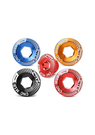 Sones Enlee Alüminyum Bisiklet Krank Kapağı Krank Vidaları, Renk: M18 Siyah