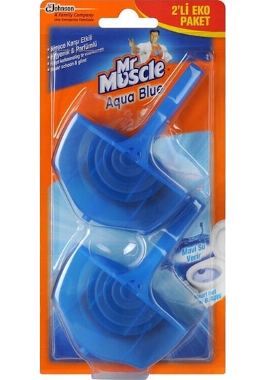 Mr. Muscle Aqua Blue Klozet Blok 2'li 80 G