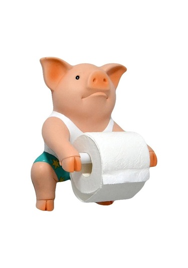 Ulzyvf Tutucu Tutucu Rulo Monte Komik Kağıt Havlu Havlu Duvara Domuz Doğal Sg Doğal