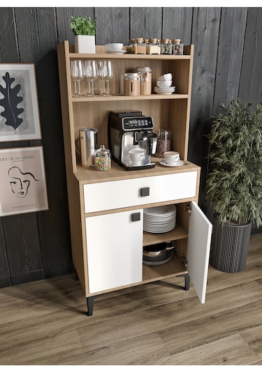 Afilli Venüs Kahve Köşesi 2 Kapaklı Tek Çekmeceli Ve Çok Amaçlı D