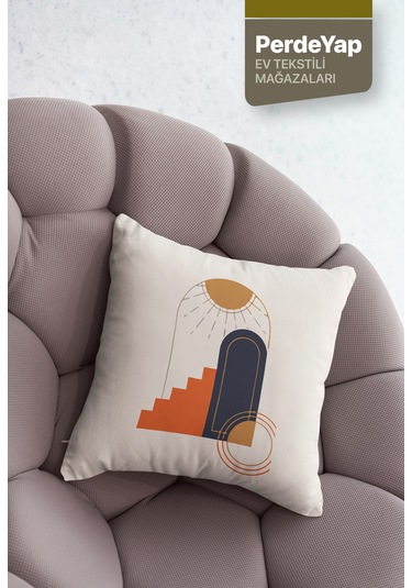 Güneşin Doğuşu Desenli 4lü Kırlent Kılıfı