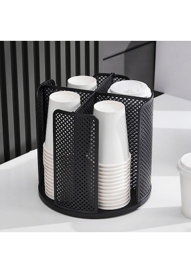 Suntek Otel Mutfak Ofisi Için Çok Yönlü Bardak Ve Kapak Siyah