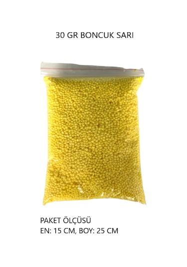 Atermit Epp Renkli Boncuk Köpük Aksesuar 30 Gr - Sarı