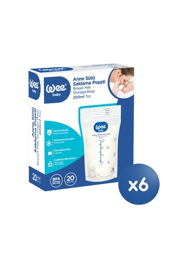 Süt Saklama Poşeti Seti (20x6 120 Adet)