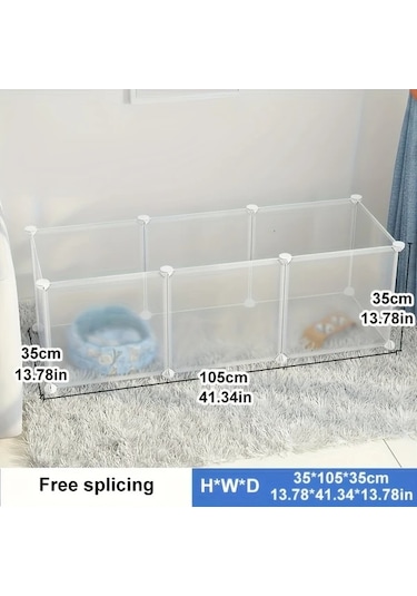 Willowhaven 8 Parça Beyaz Buzlu Film, 35x35cm Küçük Hayvan Kafesi, Pas Önleyici Yıkanabilir Çit