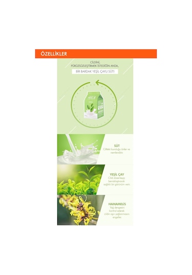 Missha Hassas Ciltler İçin Stres Karşıtı Yaprak Maske(Yeşil Çay-Süt) APIEU Green Tea Milk One-Pack
