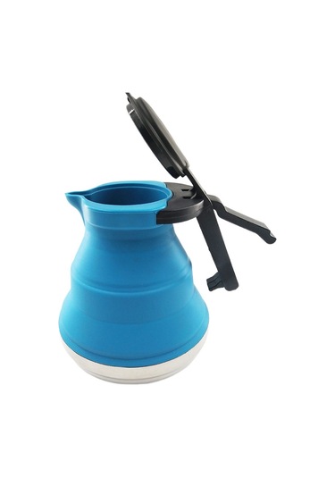 Taşınabilir Katlanabilir Kamp Su Isıtıcısı, 1.5l/ 52oz Katlanabilir Silikon Kahve Potu Açık Hava Kampı, Yürüyüş, Seyahat İçin Diğer