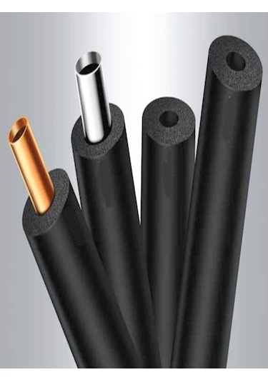 Kauçuk Boru İzolasyonu 1/2" İç Çap 22mm, 13mm Kalınlık, 2mt Boy