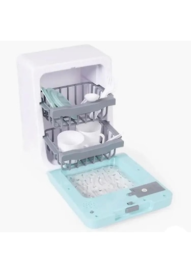 Pilli Işıklı Sesli Aparatlı Eğitici Evcilik Oyuncak Bulaşık Makinesi